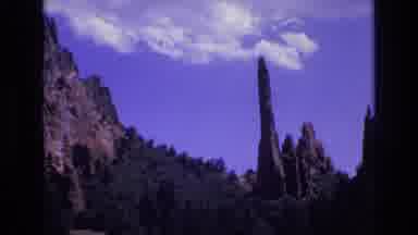 Colorado USA (1973): Tall Mountain Watching Over Smaller Rocks