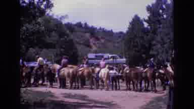 Colorado USA (1973): People Returning To Their Cars After A Horse Race
