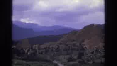 Colorado USA (1973): Zoomed In View Of Gorgeous Mountain And Forest