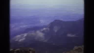 Colorado USA (1973): Mountain Scene Of Man On Top
