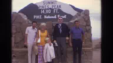 Colorado USA (1973): Odd Family Visits Pikes Peak