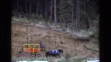 Colorado USA (1973): Horse And Carriage Roaming Through The Mountains