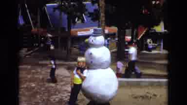 Colorado USA (1973): People Having Fun In A Amusement Park With A Winter Theme
