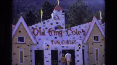 Colorado USA (1973): The Old Cole's White And Yellow Fun Castle Surrounded By Many