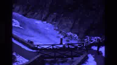 Colorado USA (1973): A Man Walking On A Bridge