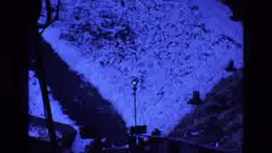 Colorado USA (1973): A Bridge That Leads To A Snowy Mountain
