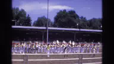 COLORADO SPRINGS COLORADO USA .-1973: Marching Band Opens The Horse Riding