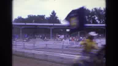 COLORADO SPRINGS COLORADO USA .-1973: End Of Horse Race Horse Turns Around
