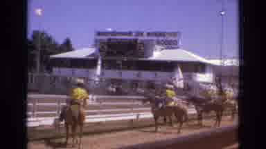 Colorado Springs Colorado USA .-1973: Old Video Of People At A Rodeo People On