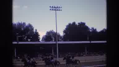 COLORADO SPRINGS COLORADO USA .-1973: Horses And Riders Gallop Around Ring