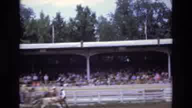 COLORADO SPRINGS COLORADO USA .-1973: Grandstand Rodeo Rink Rider Cowboys Chase
