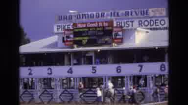 COLORADO SPRINGS COLORADO USA .-1973: Penrose Stadium Bust Rodeo
