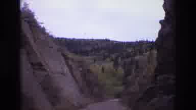 COLORADO SPRINGS COLORADO USA .-1973: Moving Through The Rocks Downwards At A
