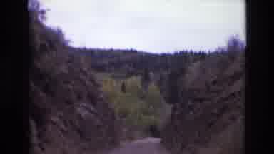 COLORADO SPRINGS COLORADO USA .-1973: Traveling Down A Forest Trail With