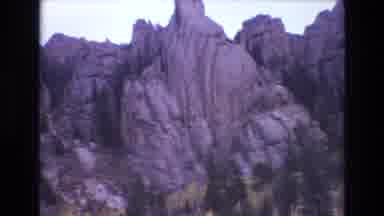 COLORADO SPRINGS COLORADO USA .-1973: Trees Changing Autumn Colors Run Up An