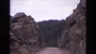 COLORADO SPRINGS COLORADO USA .-1973: The Rocks On Sides The Trees Ahead Slow