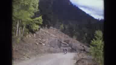 COLORADO SPRINGS COLORADO USA .-1973: Mountain Motorbike Vacation Travel