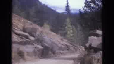 COLORADO SPRINGS COLORADO USA .-1973: Mountains And Rocky Roads With Trees