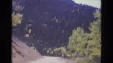 COLORADO SPRINGS COLORADO USA .-1973: Old Video Of Someone Traveling On Old