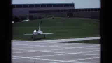 COLORADO SPRINGS COLORADO USA .-1973: Jet Airplane At A Modern Building
