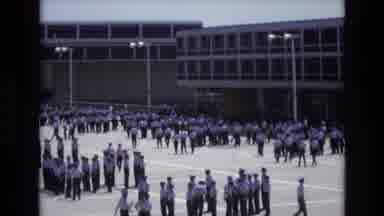 COLORADO SPRINGS COLORADO USA .-1973: People Assembling Ground In School