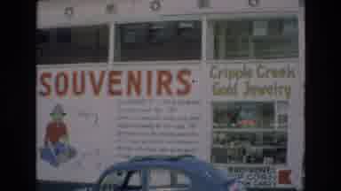 COLORADO SPRINGS COLORADO USA .-1973: A Car Driving Past A Ghost Town With No