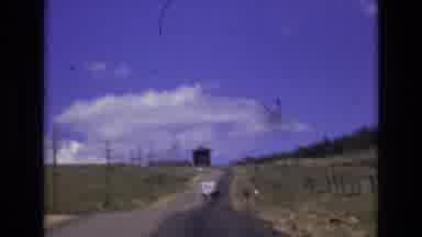 COLORADO SPRINGS COLORADO USA .-1973: Car Driving Through The Countryside