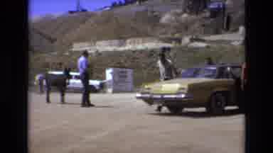 COLORADO SPRINGS COLORADO USA .-1973: People Visiting Site With Donkeys