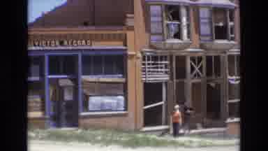 COLORADO SPRINGS COLORADO USA .-1973: People Walking In Front Of Building