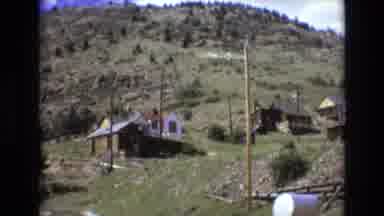 COLORADO SPRINGS COLORADO USA .-1973: A Cluster Of Wooden Homes Sits On The