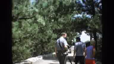 COLORADO SPRINGS COLORADO USA .-1973: Tourists Enjoying Scenery And Taking