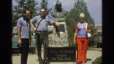 COLORADO SPRINGS COLORADO USA .-1973: Visitors In Front Of Will Rogers Shrine Of