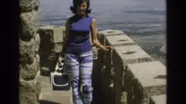 COLORADO SPRINGS COLORADO USA .-1973: Woman On Stairs Outdoor