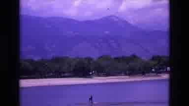 COLORADO SPRINGS COLORADO USA .-1973: Lake Near The City Covered By Mountain