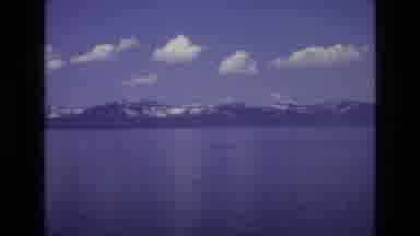 Lake Tahoe Nevada USA (1973): A View Of The Lake And Mountains