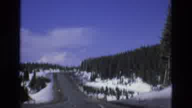 Lake Tahoe Nevada USA (1973): Camera Footage From The Perspective Of A Car Driving