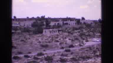 New Mexico USA (1973): A Desert Type Area With Classic Stucco Structures Scattered