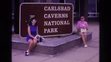 New Mexico USA (1973): Women Posing By National Park Sign