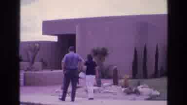 New Mexico USA (1973): Man And Women Walking Down A Pathway Together