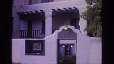 New Mexico USA (1973): View Of The Front Door Of A Classic Looking Building