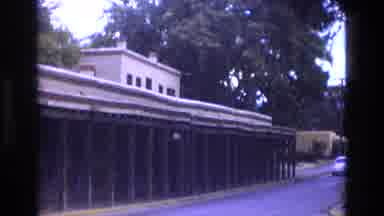 New Mexico USA (1973): Riding Through The Town Passing Buildings And Nice Scenery