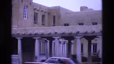 New Mexico USA (1973): Historic Building With Breezeway And Columns