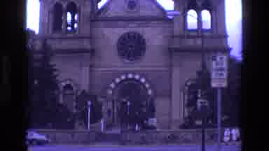 New Mexico USA (1973): View Of The Facade If A Cathedral