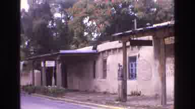New Mexico USA (1973): The Pink Adobe House On The Side Of The Road