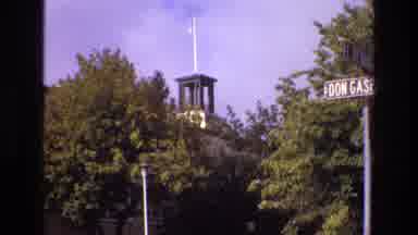 New Mexico USA (1973): A Building Topped With A Tower Is Surrounded By Trees