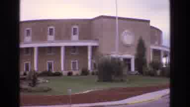 New Mexico USA (1973): Building That Looks Like A Club House On The Side Of The