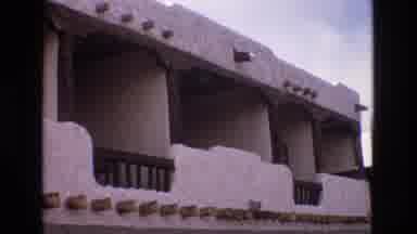 New Mexico USA (1973): Balconies Resembling An Ancient Civilization
