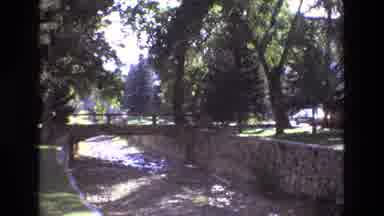 New Mexico USA (1973): Landmark Old Building And Empty Riverbed