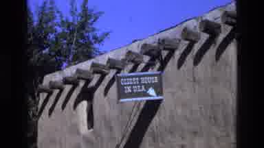 New Mexico USA (1973): A Unique Vintage Structure With Wood Pillars