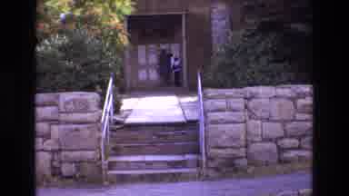 New Mexico USA (1973): Women Seen Leaving San Miguel Chapel